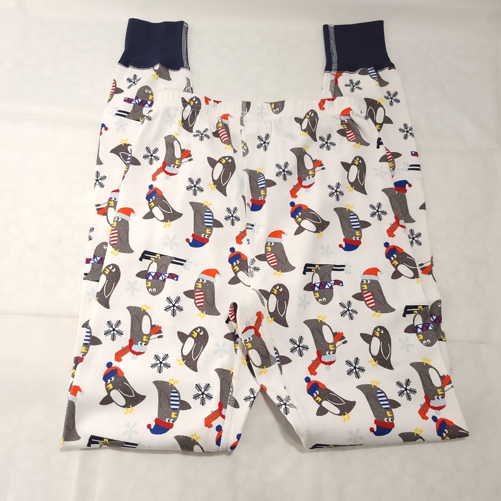Hanna Anderson Penguin Jogger Pajama Pants Winter Hats & Scarves Skiing Sz XS